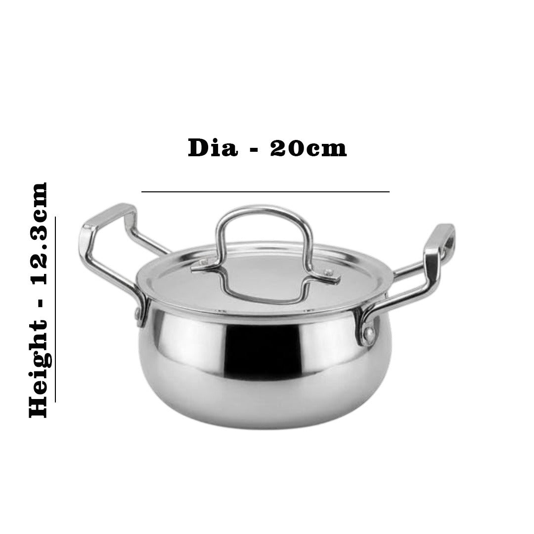 MM Triply Handi With Lid 20cm/3.4L 1069
