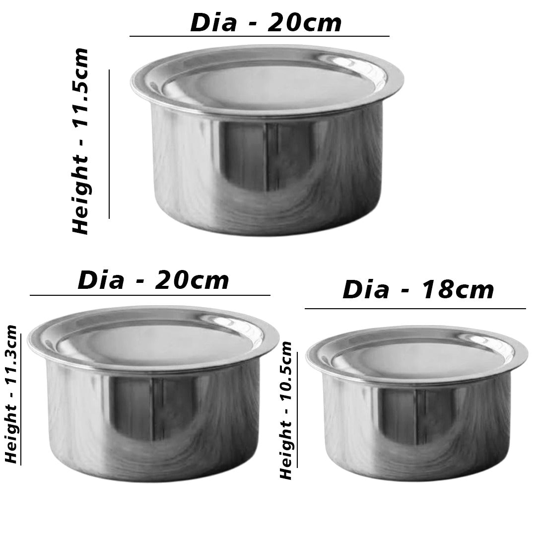 MM Thickply 3PCS Big Tope Set With Lid 1092