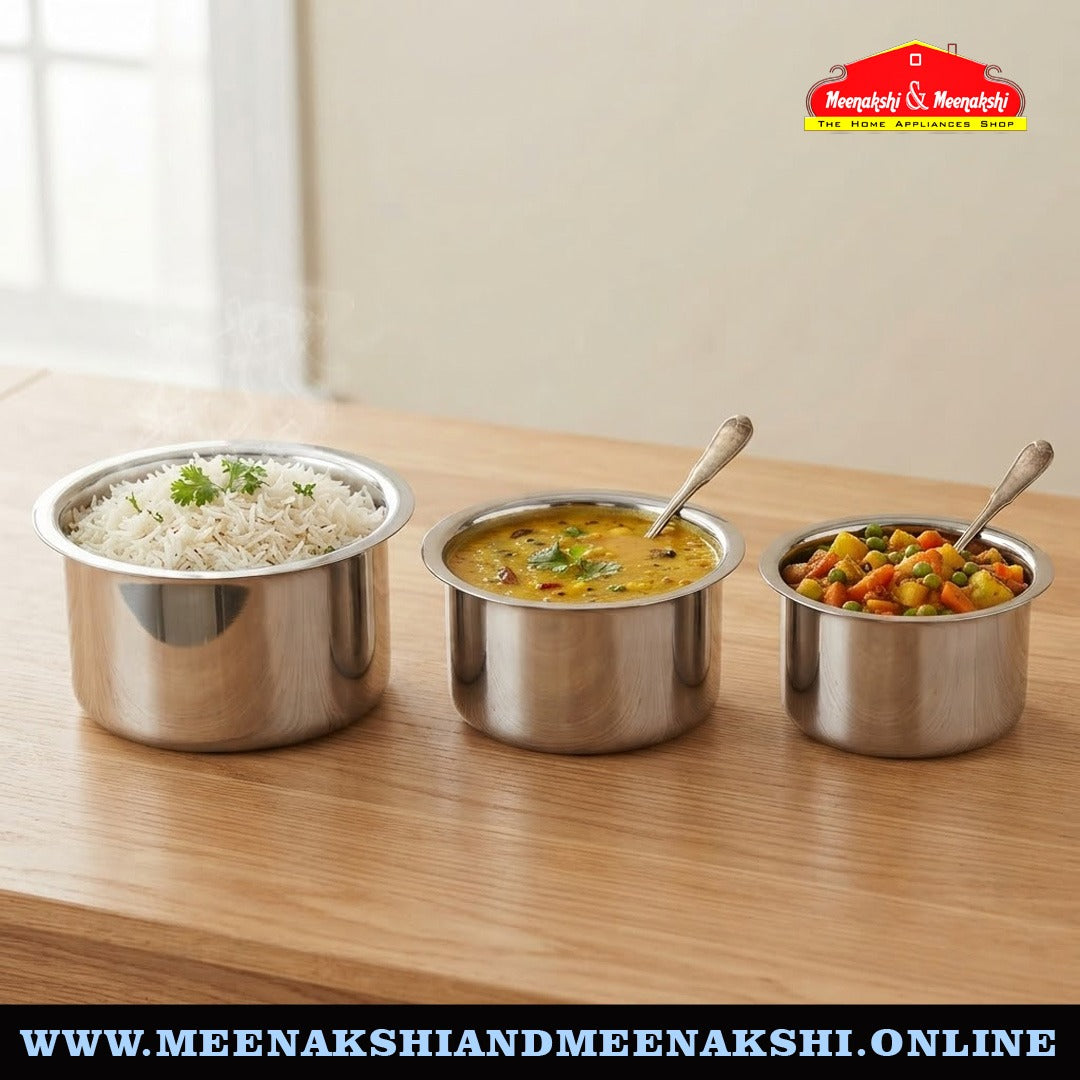 MM Thickply 3PCS Big Flat Tope Set With Lid 1095