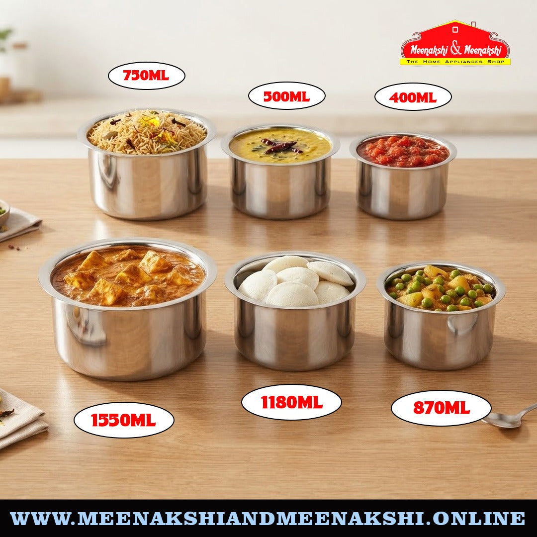 MM Thickply 6PCS Flat Tope Set With Lid 1096
