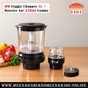 MM Veggie Chopper 1L + Booster Jar 250ml Combo 1181