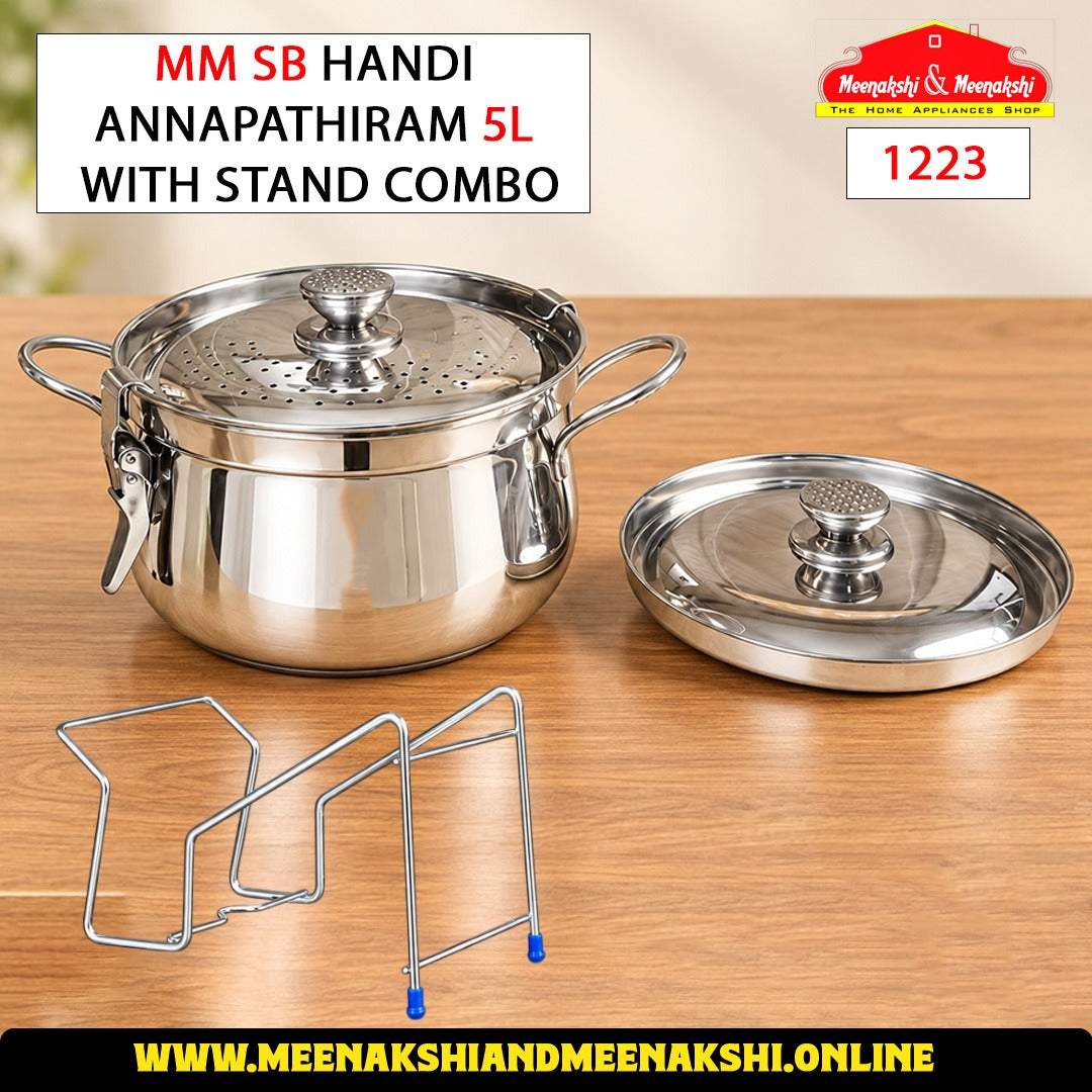 MM SB Handi Annapathiram 5L With Stand Combo