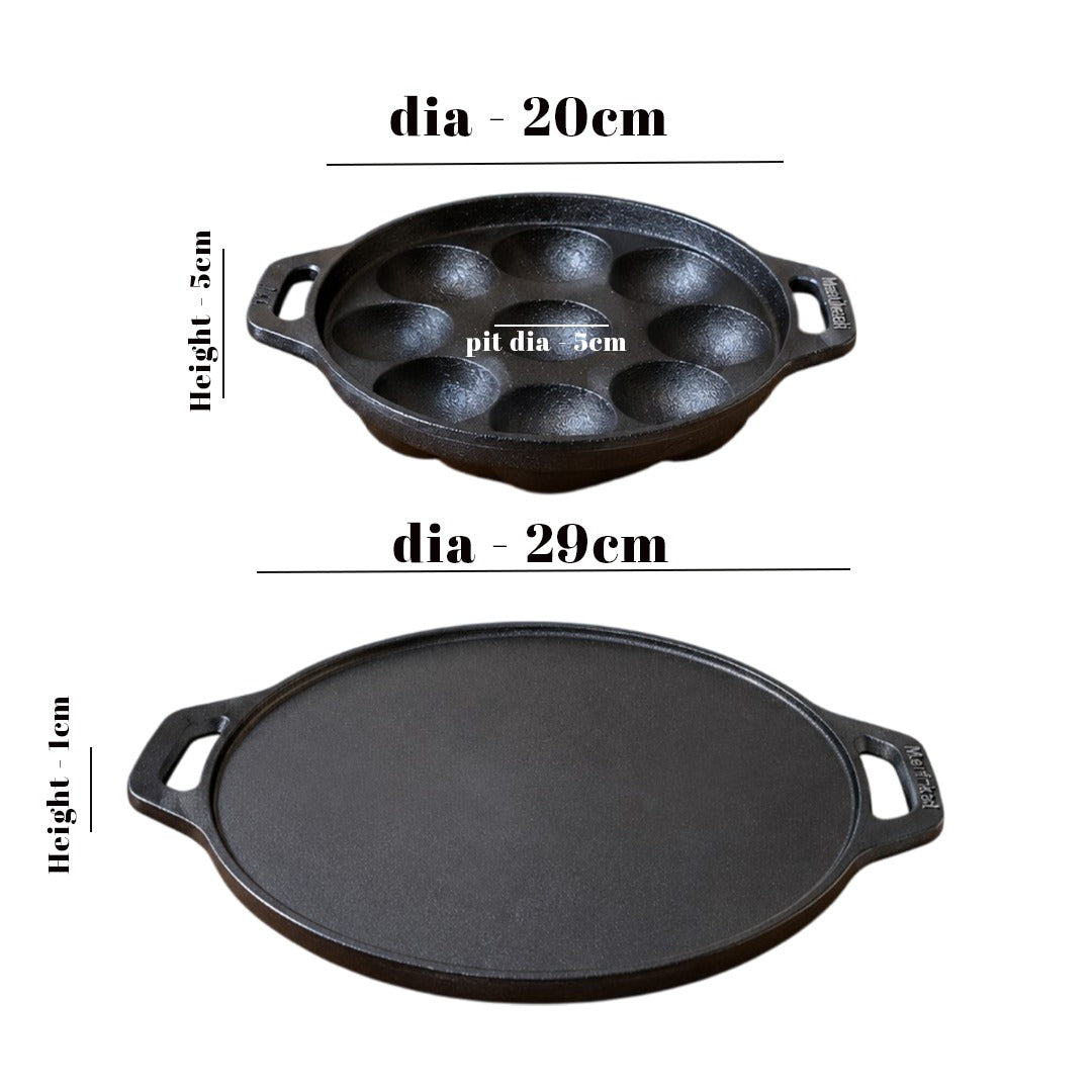 MM CI Buy 1 Dosa Tawa Get 2 (PaniyaraKal & Rotti Tawa) Free 1231