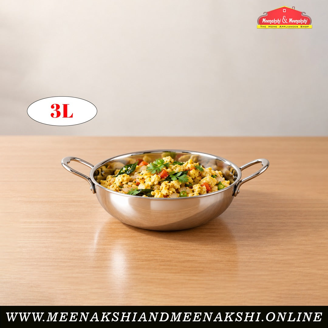 MM Thickply Premium Kadai Without Lid 26cm/3L 1234