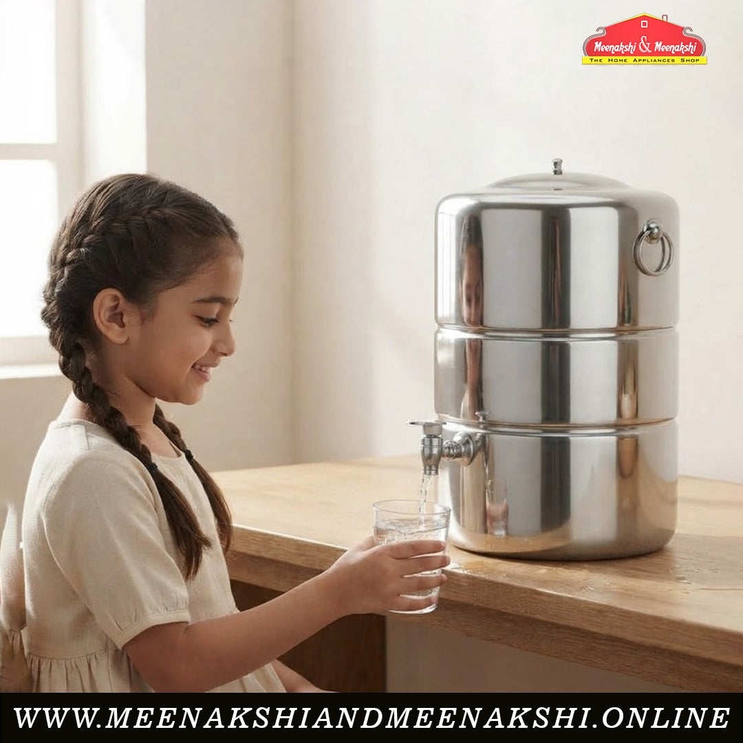 MM SS Water Pot With Tap 8L 1182