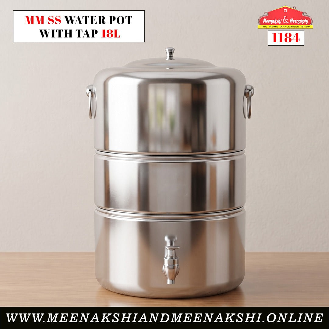 MM SS Water Pot With Tap 18L 1184