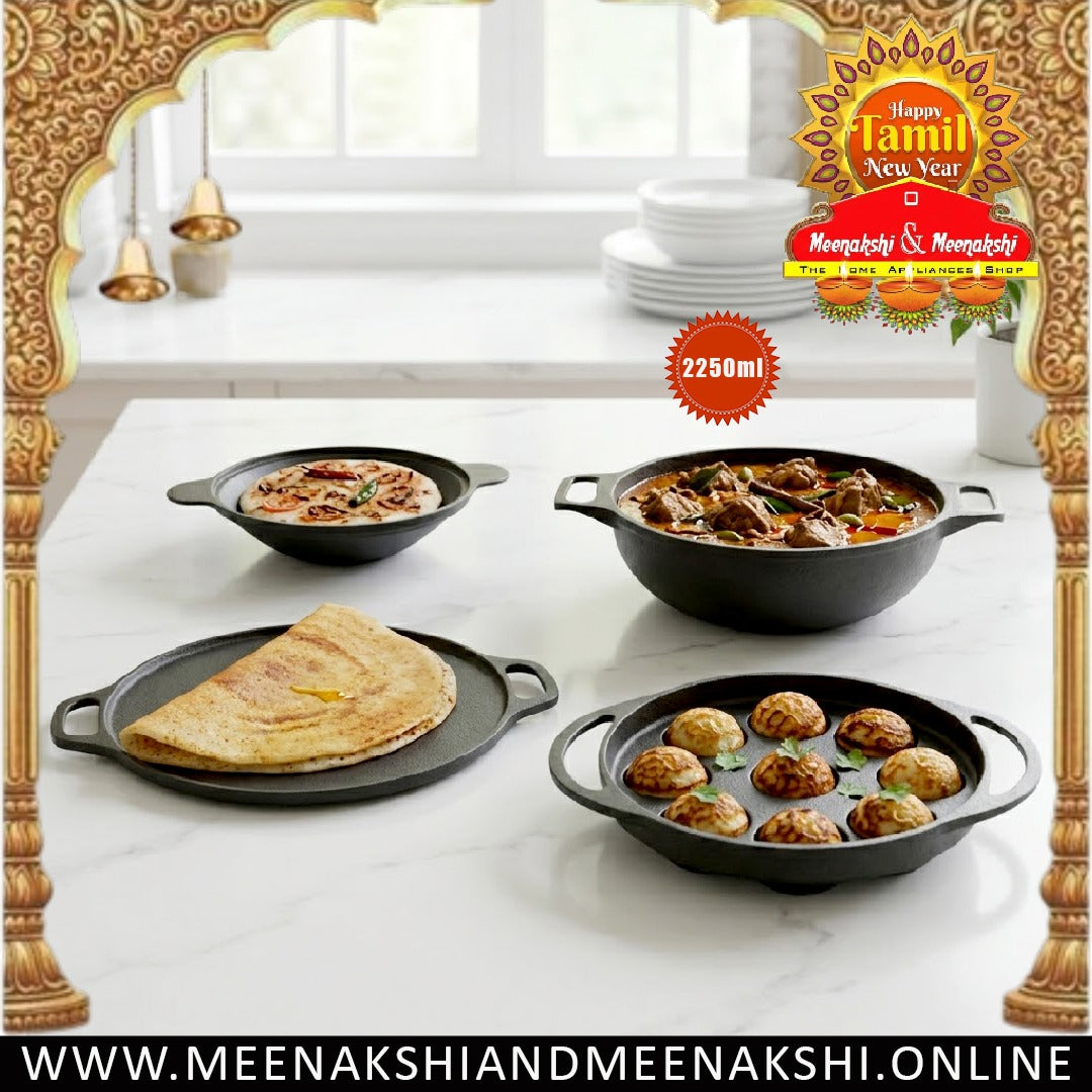 MM 4PCS Cast Iron Cookware Set TN07