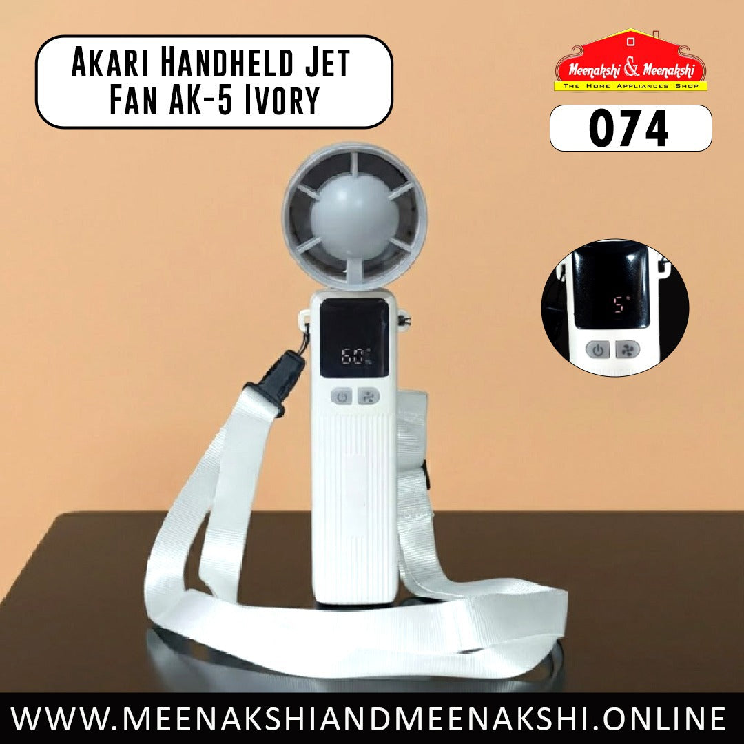 Akari Handheld Jet Fan AK-5 Ivory 074