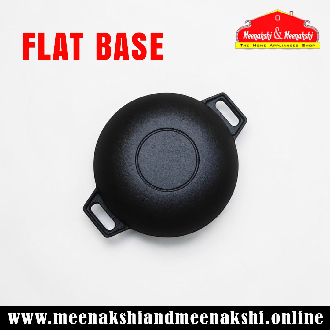 MM CI 8inch Medium Flat Kadai 117