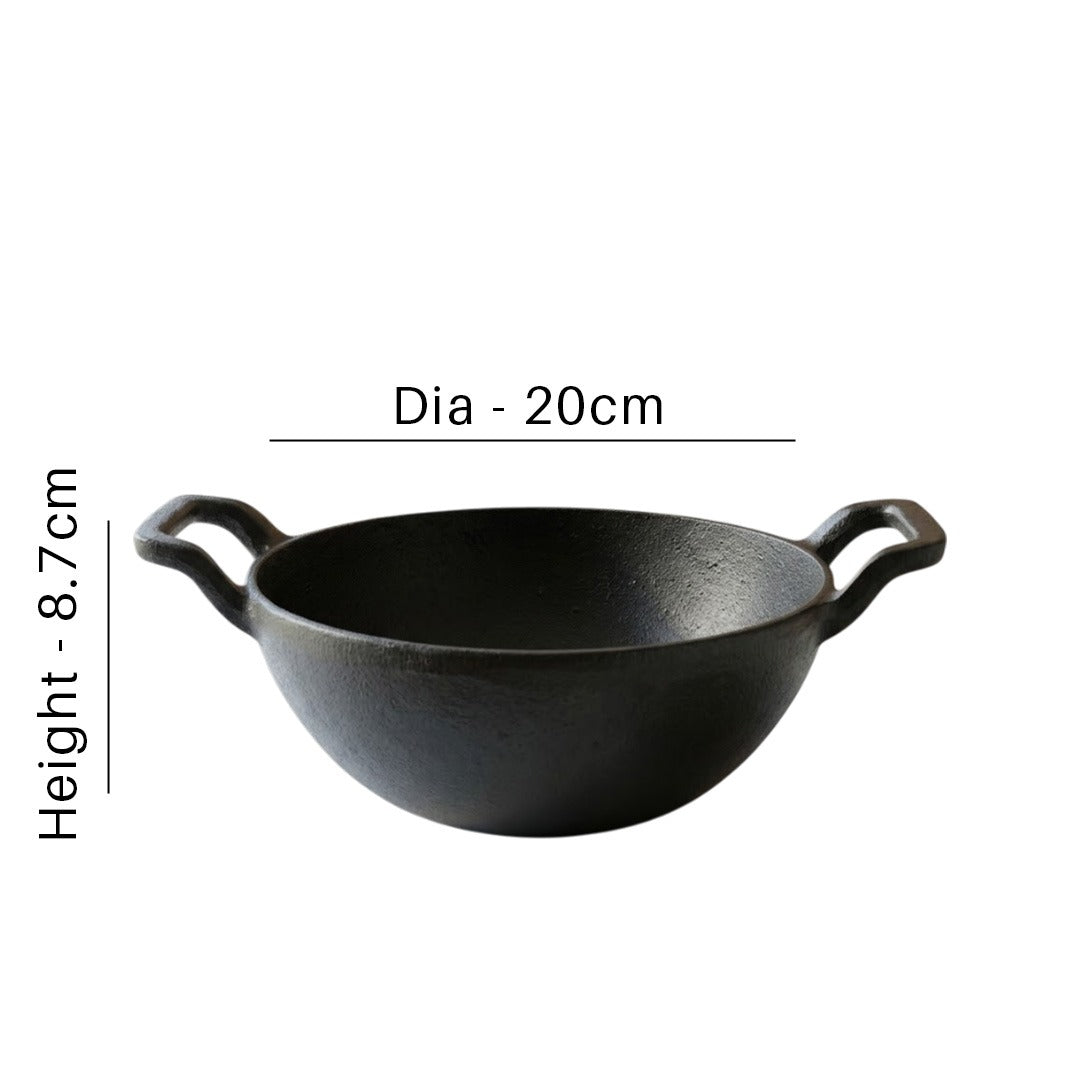 MM CI 8inch Deep Fry Kadai 118
