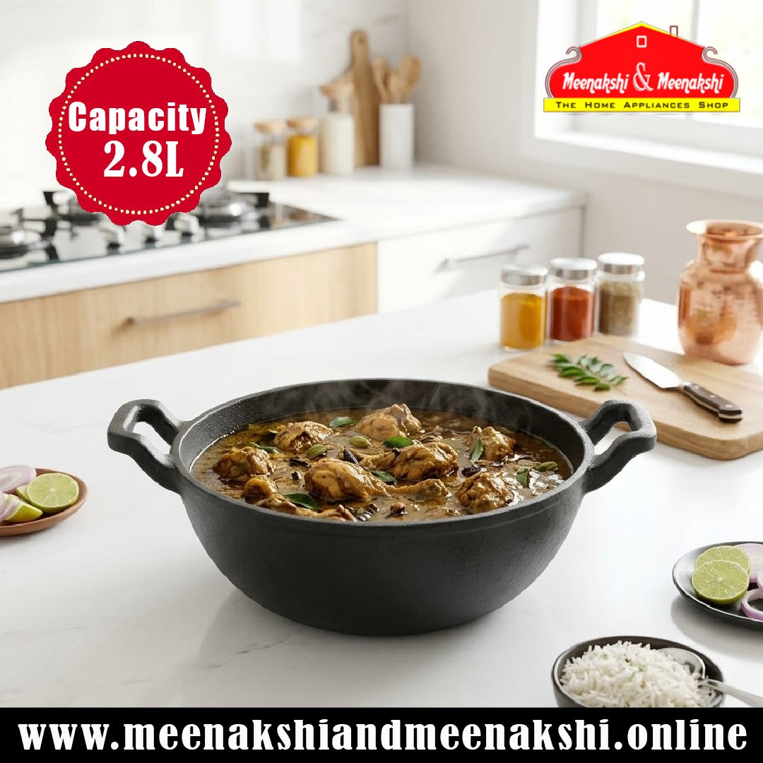 MM CI 10inch Deep Fry Kadai 119