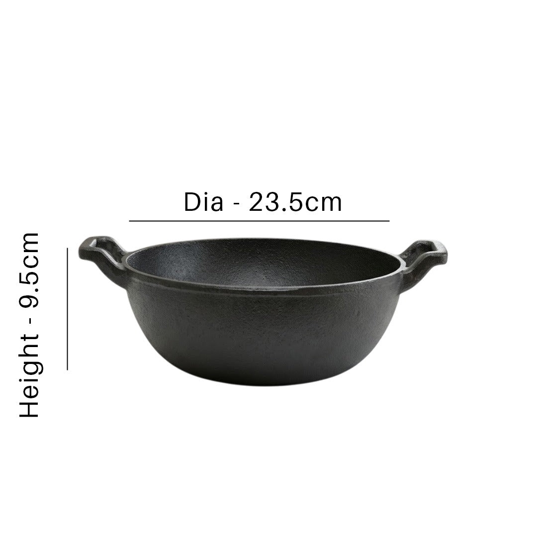 MM CI 10inch Deep Fry Kadai 119