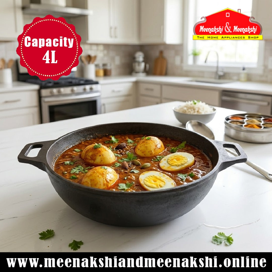 MM CI 12inch Medium Flat Kadai 120