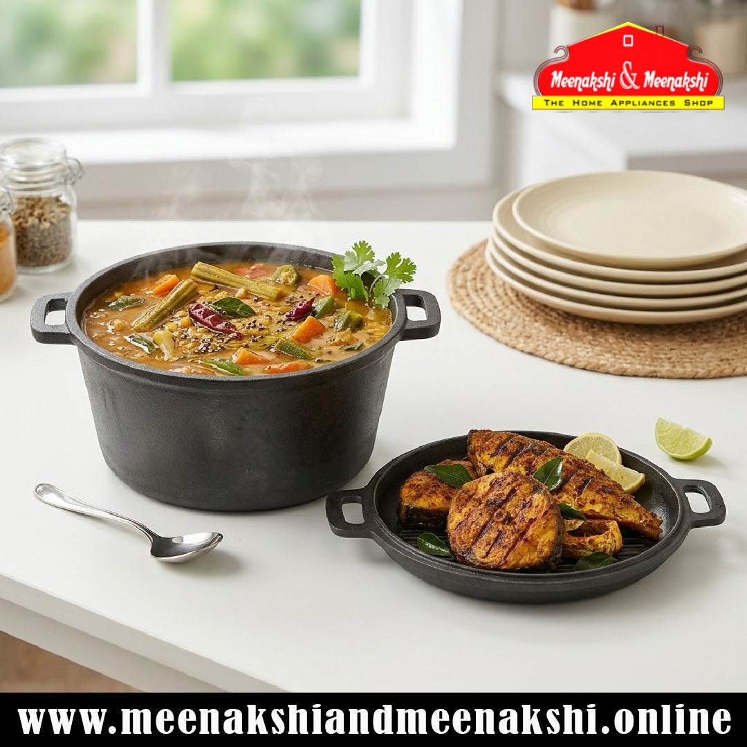 MM CI 5L Dutch Oven Bottom & Lid 132