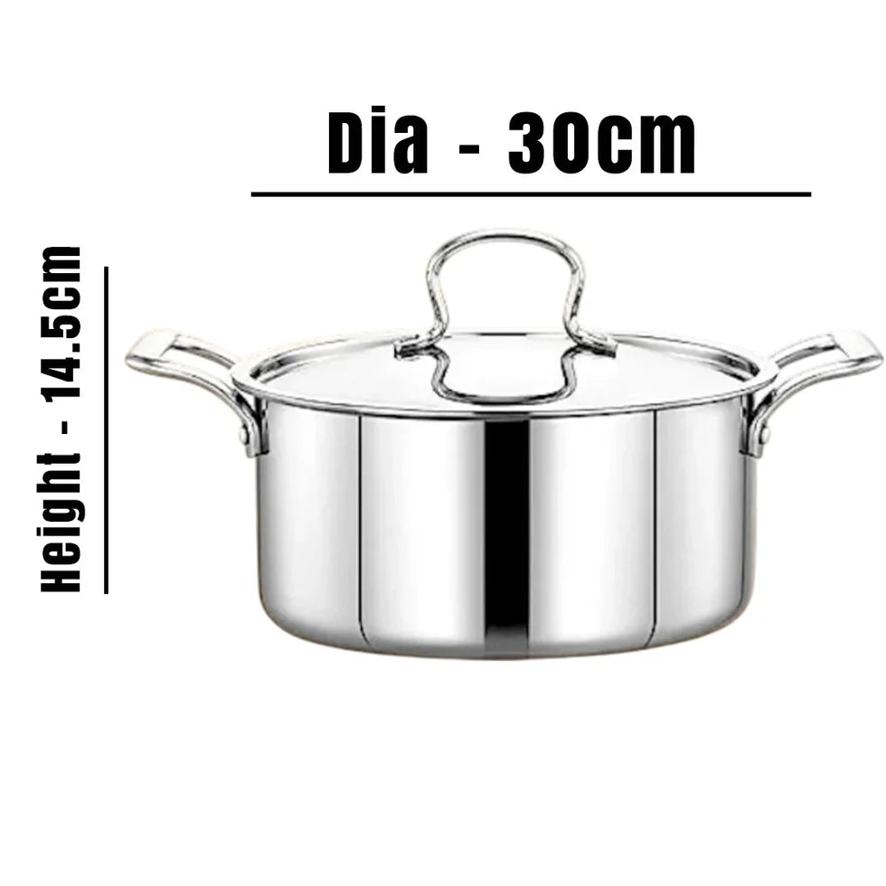 MM Triply 4PCS Cookware + 30CM Biriyani Pot Combo
