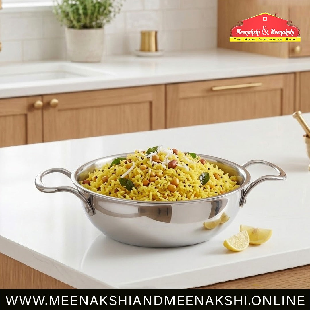 MM Triply Extra Deep Kadai With Lid 22cm/2.7L 169