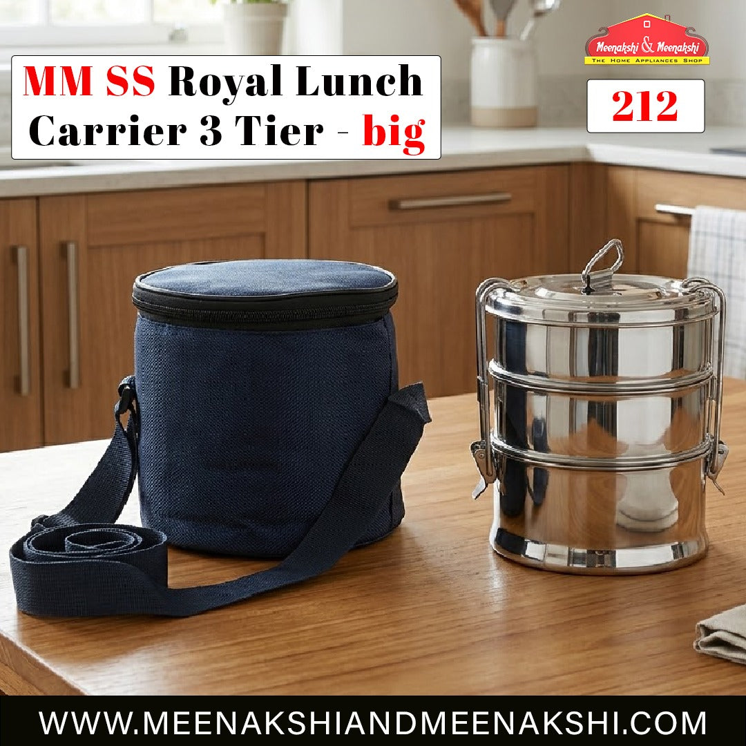 MM SS Royal Lunch Carrier 3 Tier