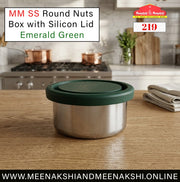 MM SS Round Nuts Box with Silicon Lid 80ml