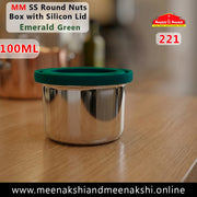 MM SS Round Nuts Box with Silicon Lid 100ml