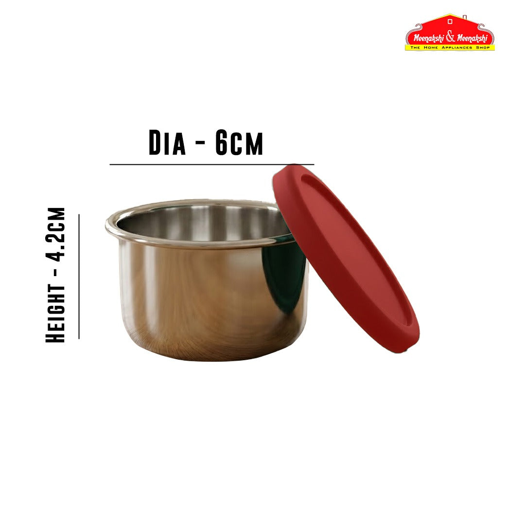 MM SS Round Nuts Box with Silicon Lid 100ml