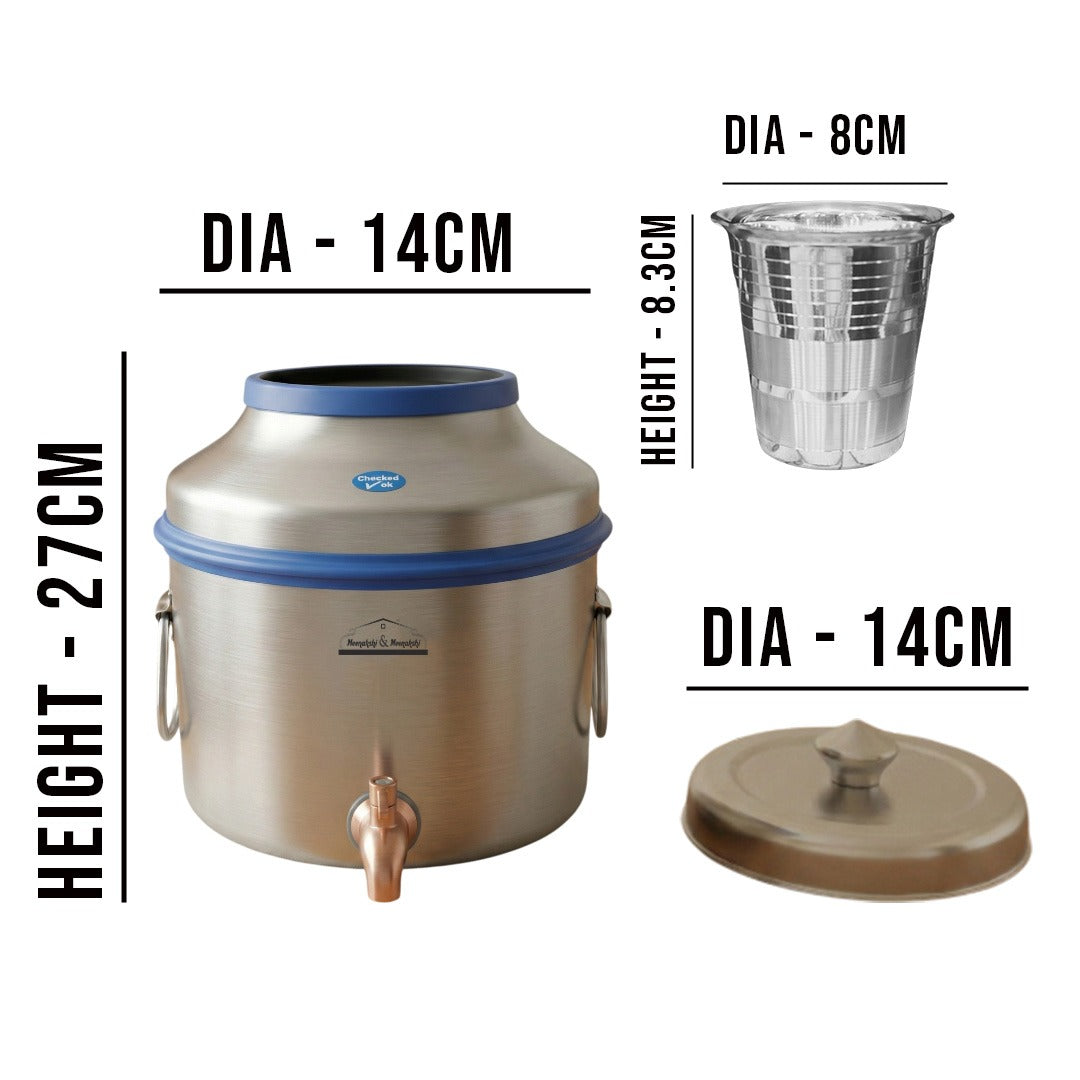 MM SS H2O Pot 9L With Water Pot Stand & Tumbler 284