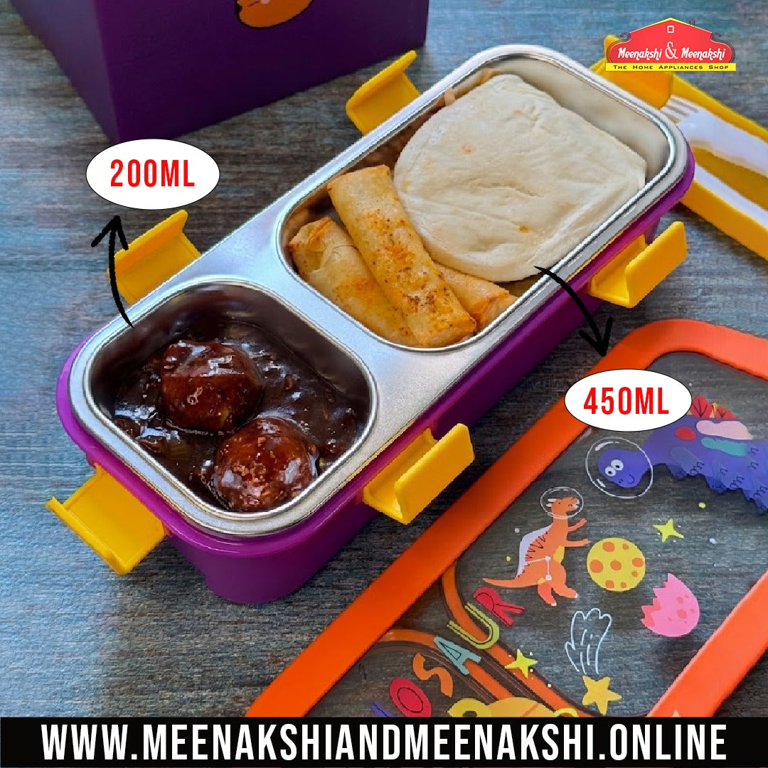 Bento 2 Partition Lunch Box Rectangle
