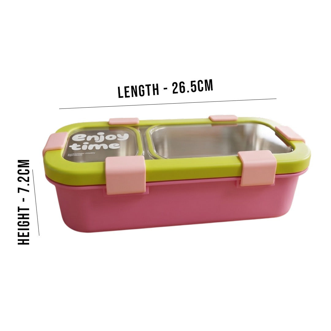 Bento 2 Partition Lunch Box Rectangle