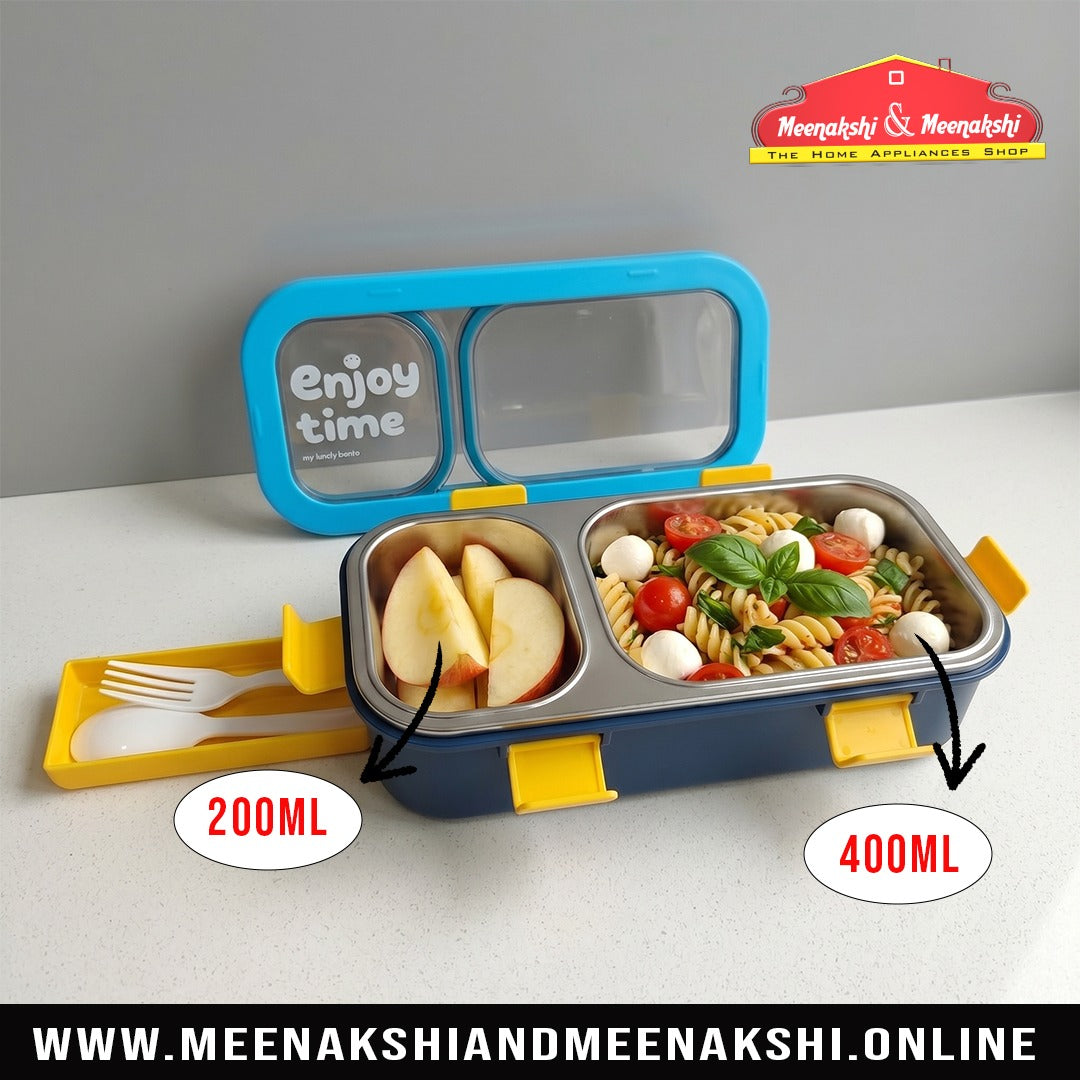Bento 2 Partition Lunch Box Rectangle