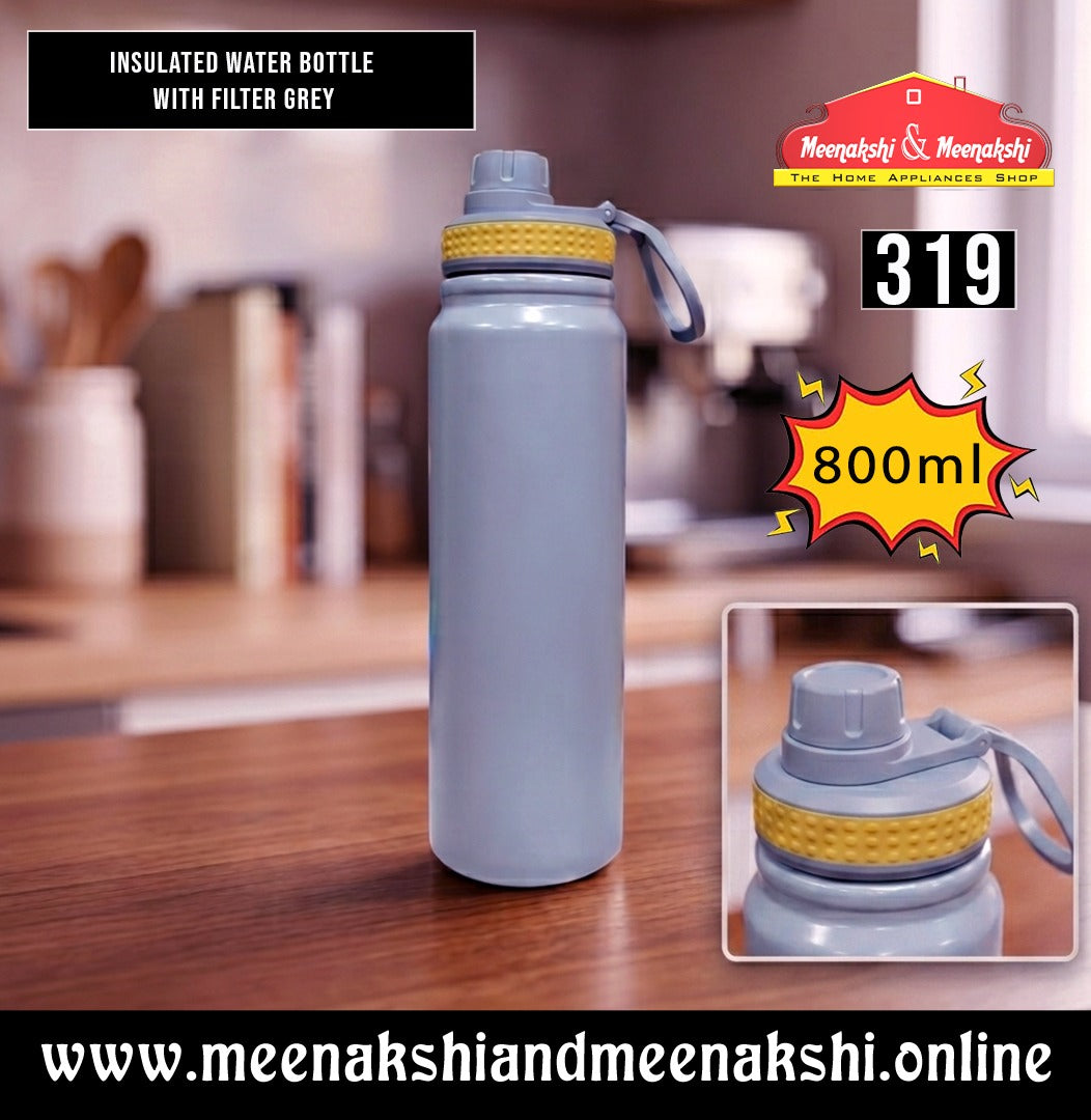 Insulated Water Bottle With Filter 800ml