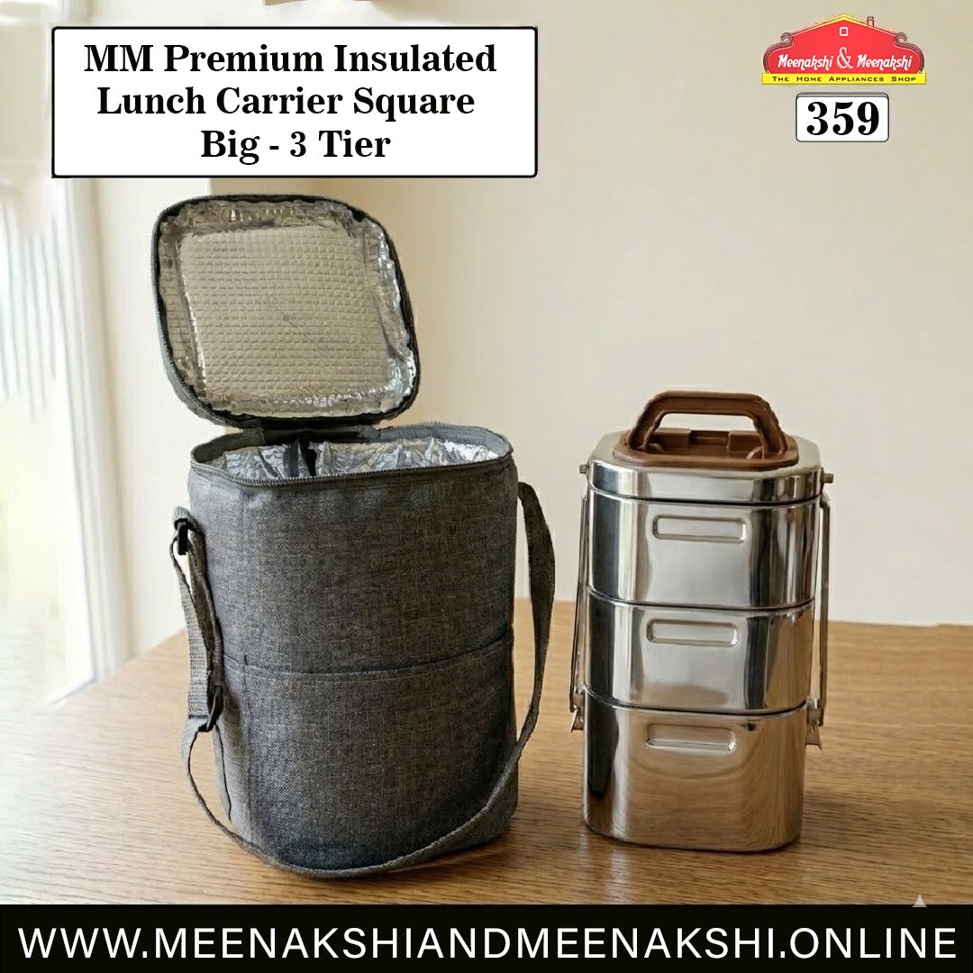 MM Premium Insulated Lunch Carrier Square