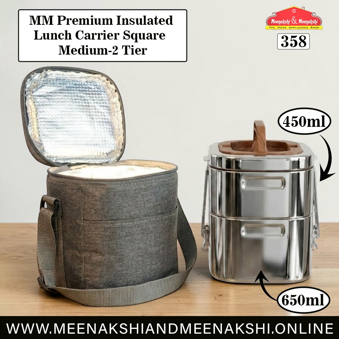 MM Premium Insulated Lunch Carrier Square