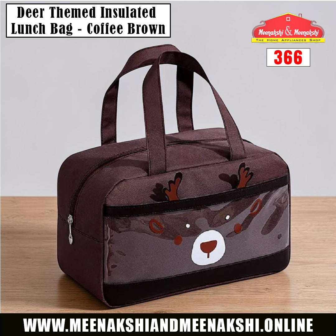 Deer Themed Insulated Lunch Bag