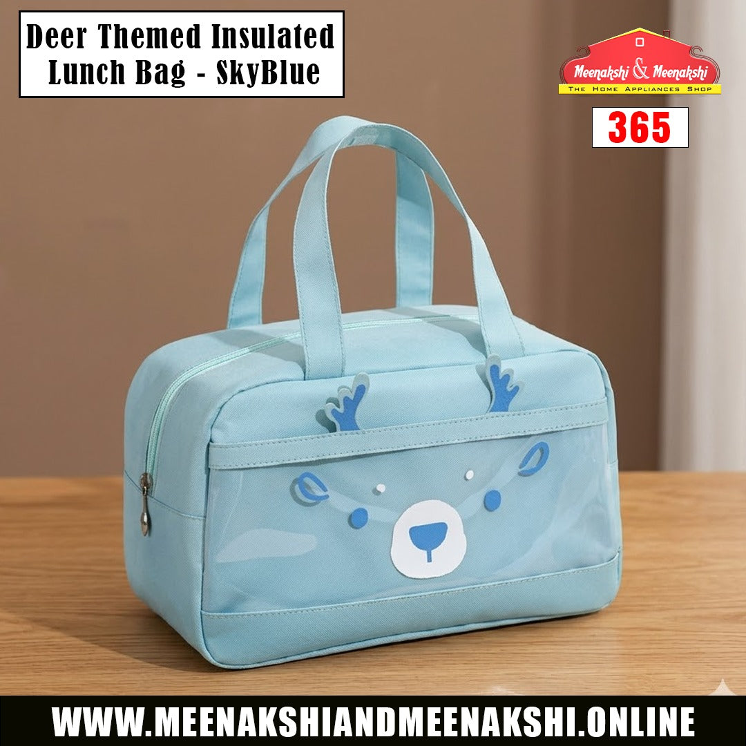 Deer Themed Insulated Lunch Bag