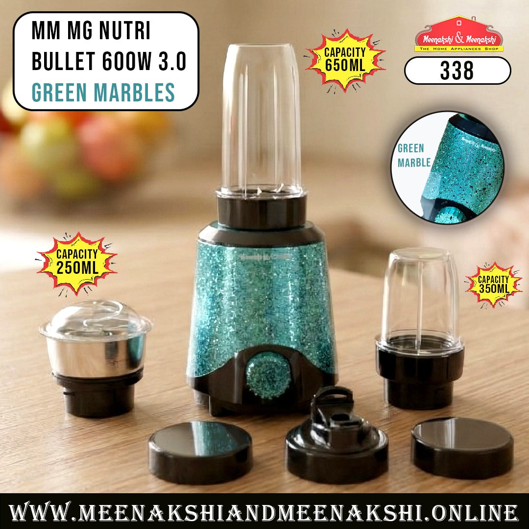MM MG Nutri Bullet 600W 3.0 Green Marbles 338
