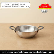 MM Triply Deep Kadai With Silicon Handle