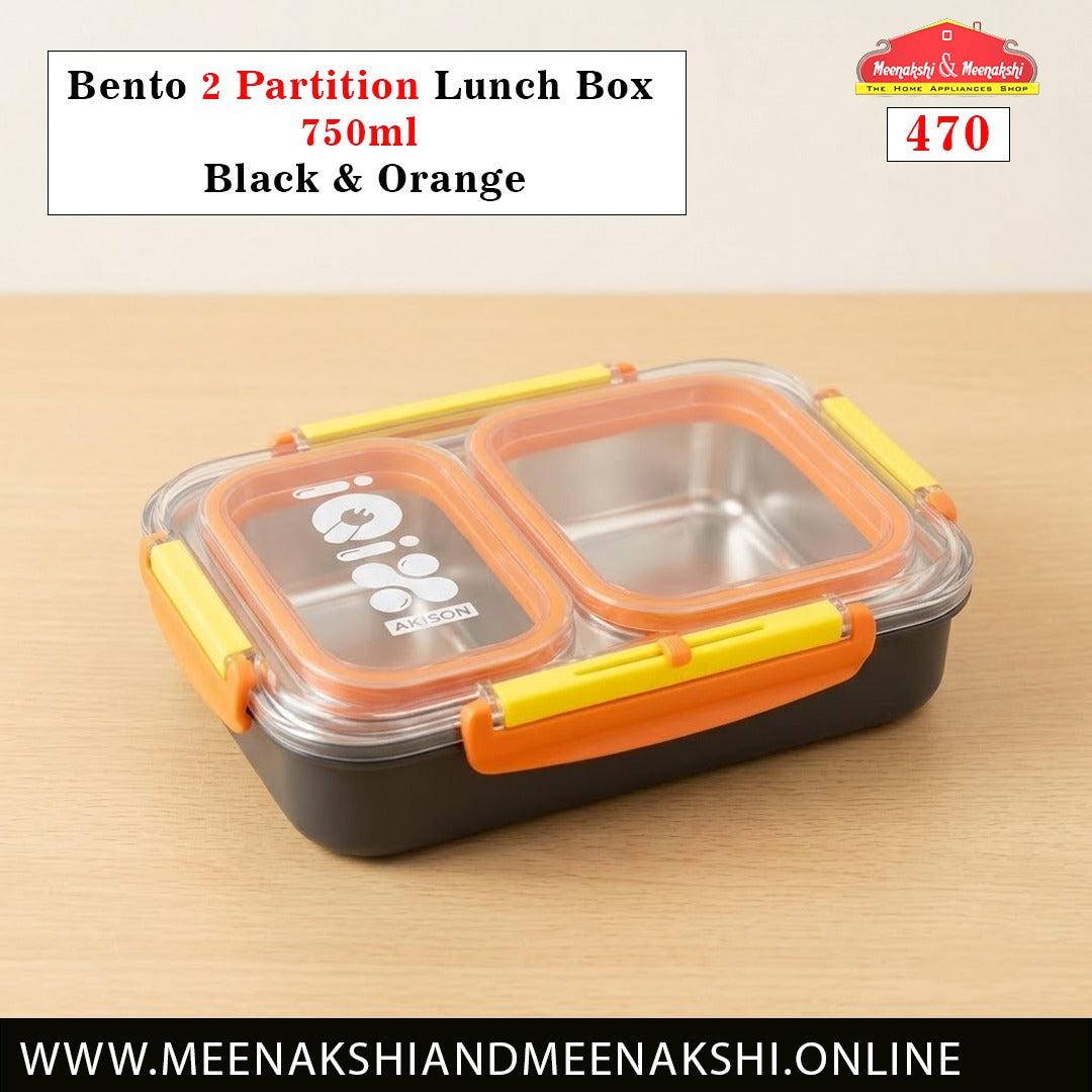 Bento 2 Partition Lunch Box 750ml