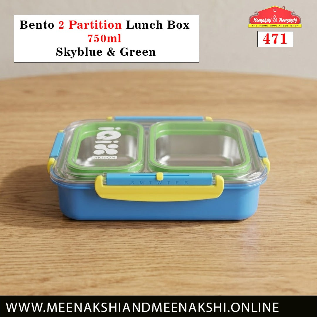 Bento 2 Partition Lunch Box 750ml