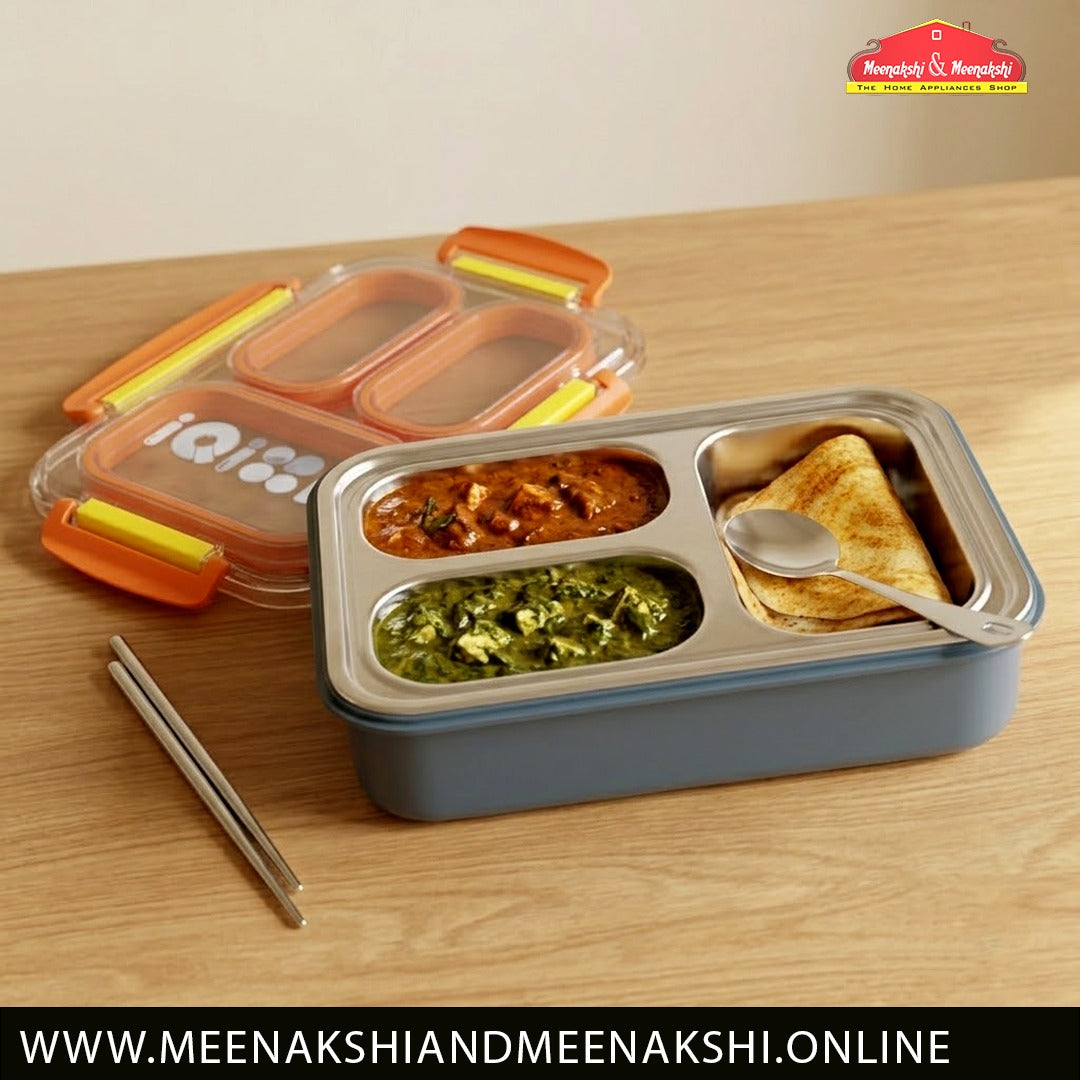 Bento 3 Partition Lunch Box 710ml