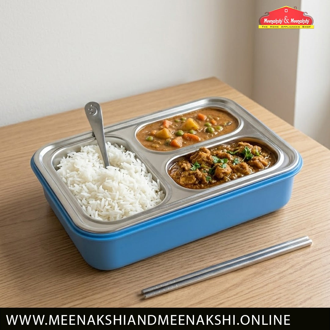 Bento 3 Partition Lunch Box 710ml