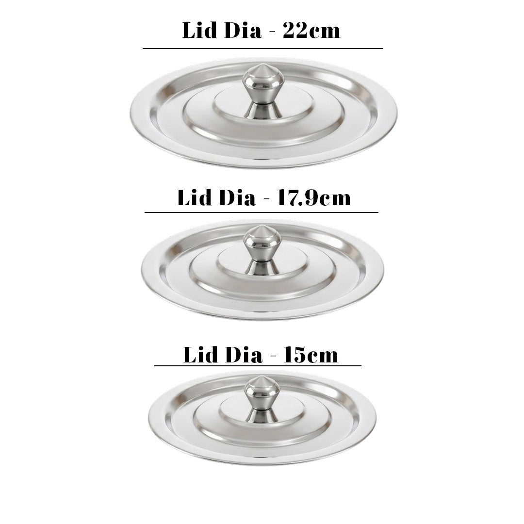 MM SS 20 Guage 3PCS Pongal Paanai With Lid 482