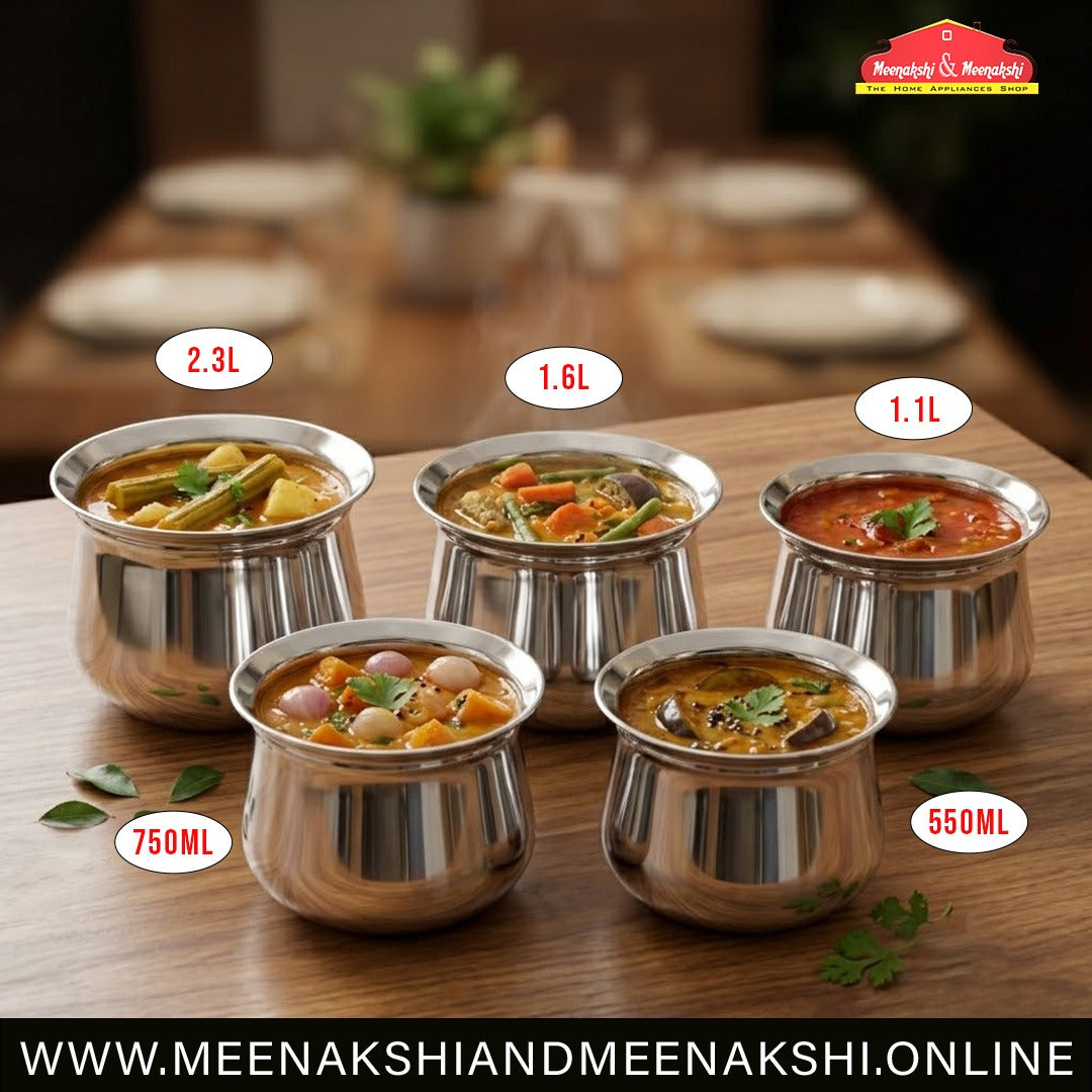 MM SS 20 Guage 5PCS Handi With Lid 490
