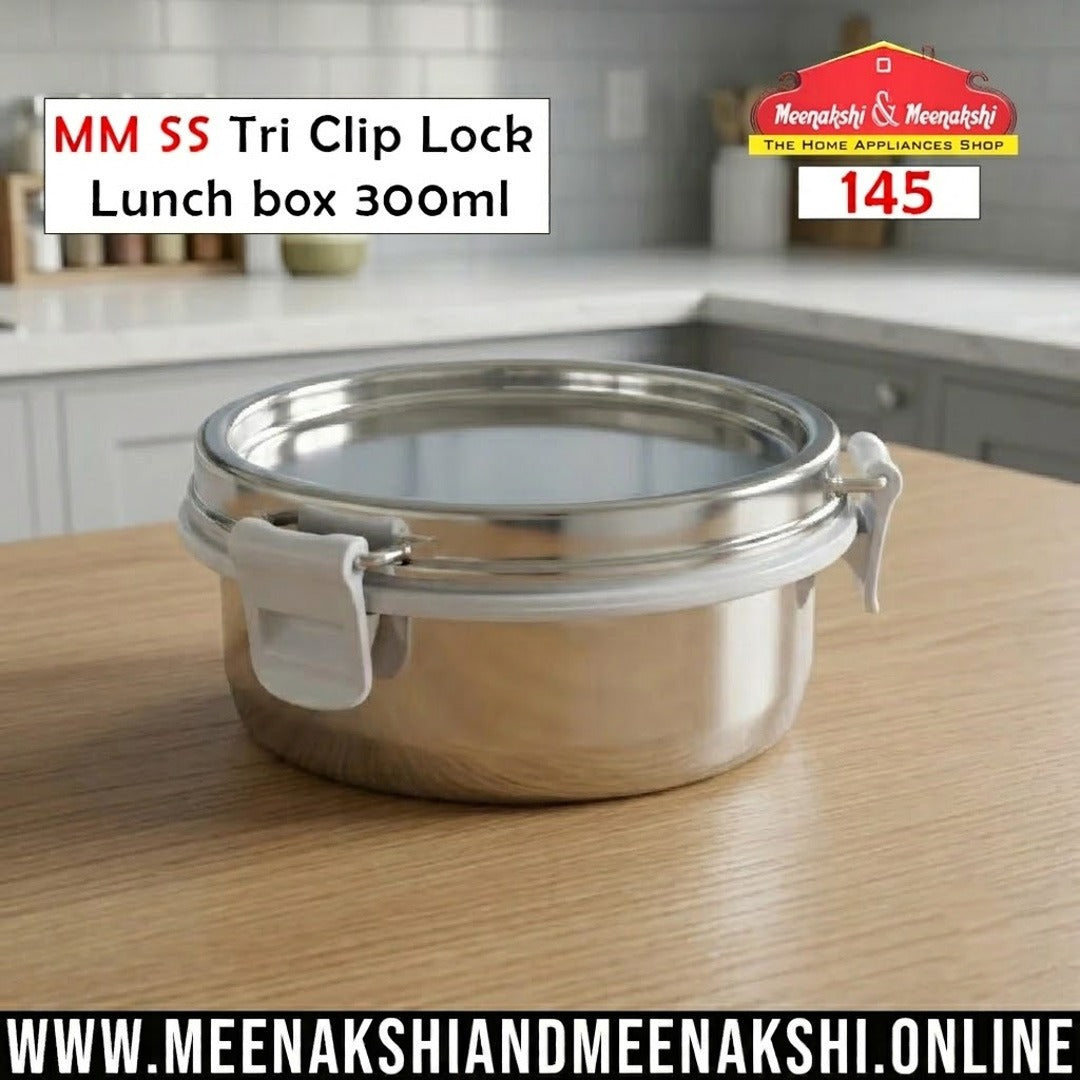 MM SS Tri Clip Lock Lunch box 300ml 145