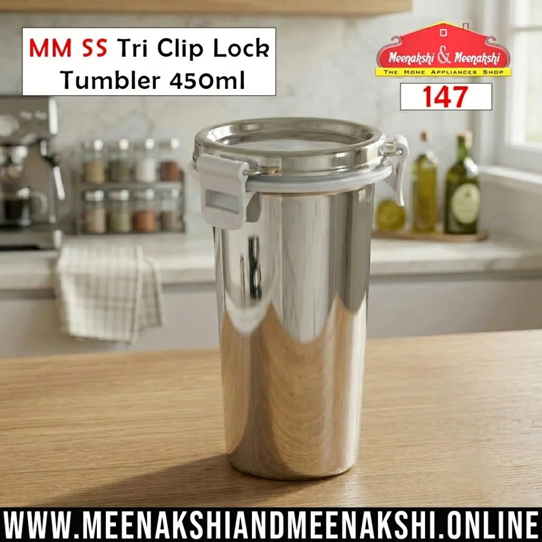 MM SS Tri Clip Lock Tumbler 450ml 147