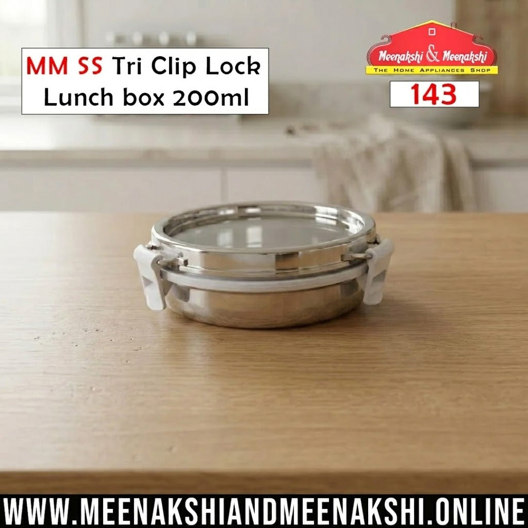 MM SS Tri Clip Lock Lunch box 200ml 143