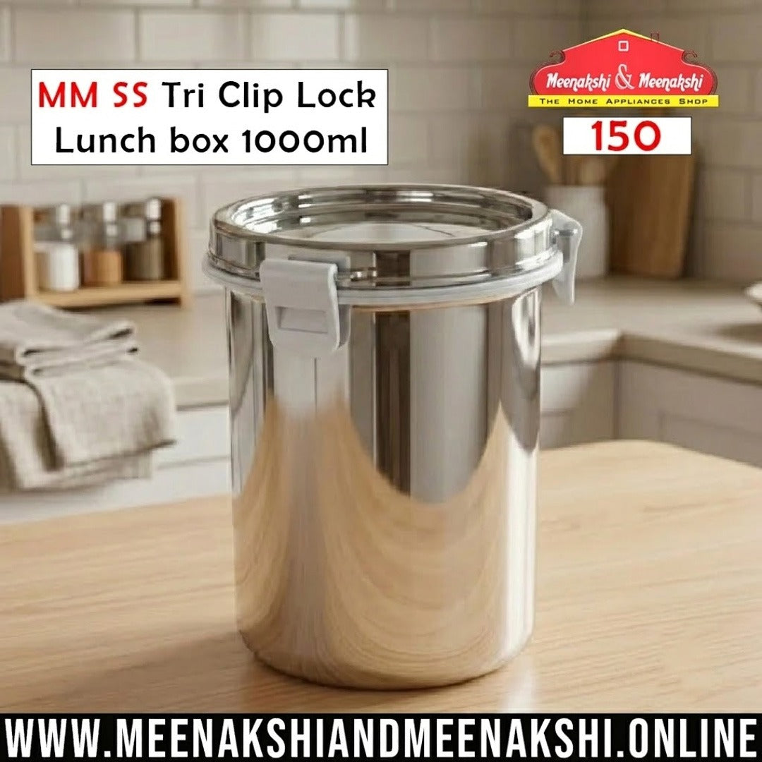 MM SS Tri Clip Lock Lunch box 1000ml 150