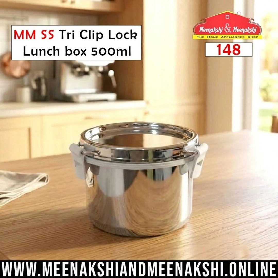 MM SS Tri Clip Lock Lunch box 500ml 148