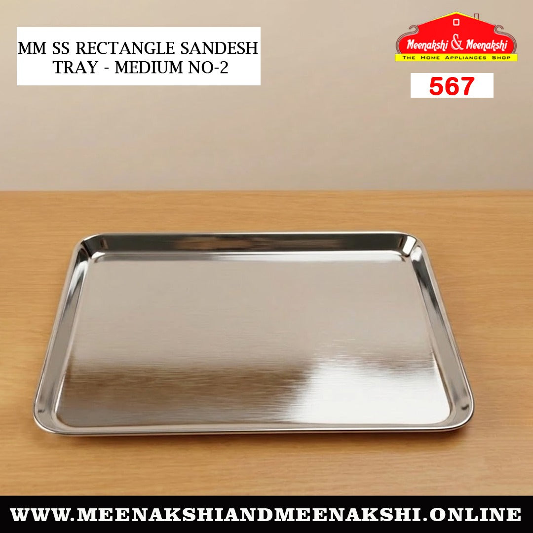 MM SS Rectangle Sandesh Tray