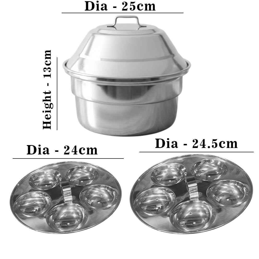 MM SS Karaikudi Idly Pot 10Pit Without Handles 572