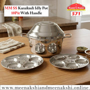 MM SS Karaikudi Idly Pot 10Pit With Handles 571