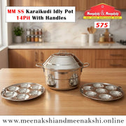 MM SS Karaikudi Idly Pot 14Pit With Handles 575